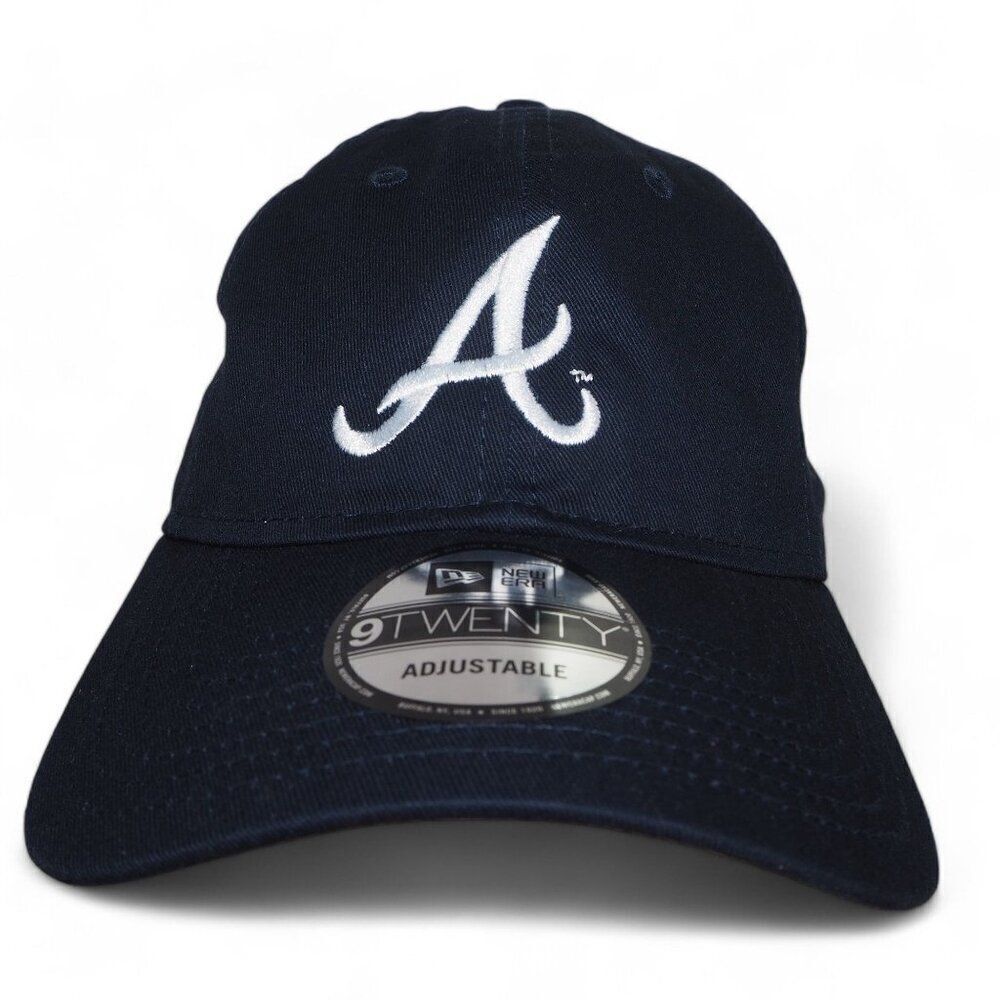 New Era 9Twenty Atlanta Braves NAPA Adjustable Strapback Hat Navy OS